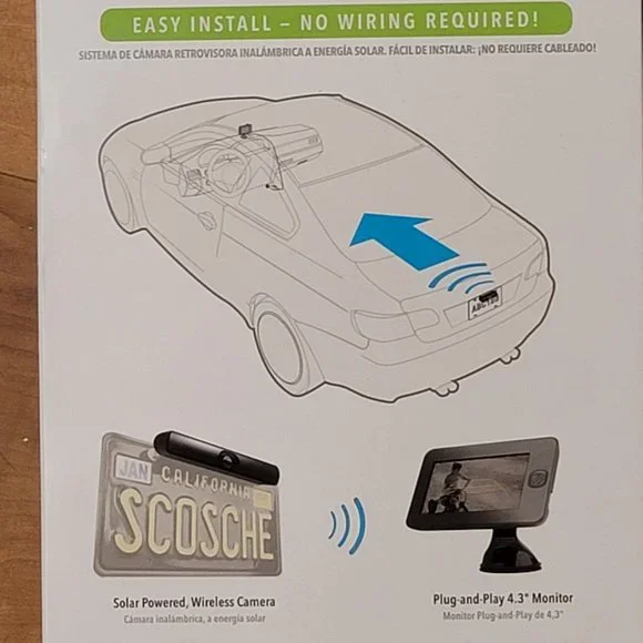 car cameras, radar, ow;ette baby monitor sock, versa 3 fitbit.